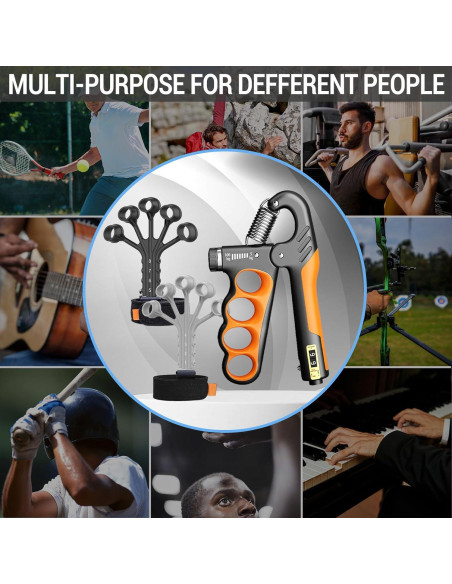 Fortalecedor de Mano YESIMET Ajustable 11-100KG Rehabilitación