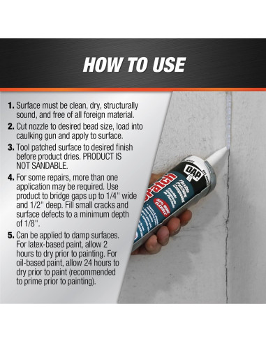 DAP Elastopatch Texturado 286 g Compuesto de Parcheo Flexible