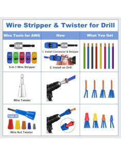 Juego de herramientas pelacables Dompion 5 en 1 con caja 2