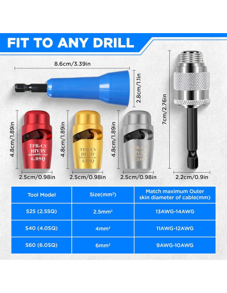 Herramienta Desforradora y Retorcedora ECWatts para Taladro