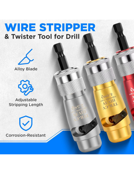 Herramienta Desforradora y Retorcedora ECWatts para Taladro