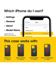 Funda OtterBox iPhone 15 Pro Cuero Cactus MagSafe Marrón 2