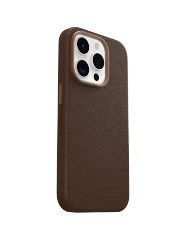 Funda OtterBox iPhone 15 Pro Cuero Cactus MagSafe Marrón