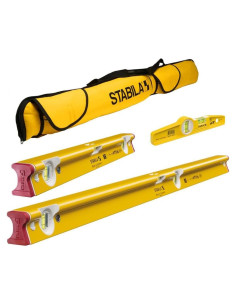 Conjunto de Niveles de Burbuja Stabila 3 Piezas con Estuche