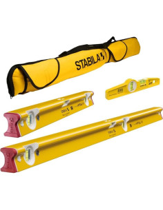 Conjunto de Niveles de Burbuja Stabila 3 Piezas con Estuche 2