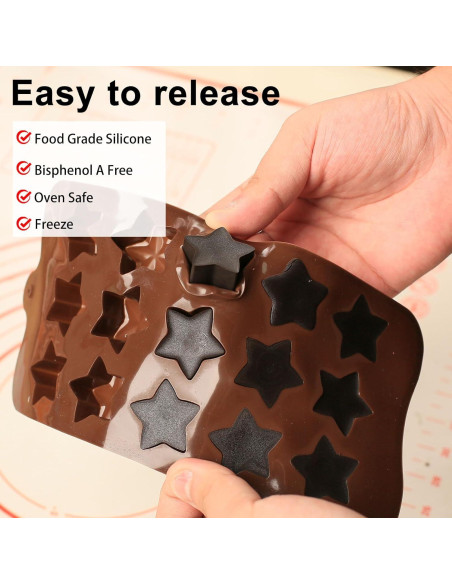 Moldes de Silicona Estrella ZTHapwa 15 Cavidades 3D
