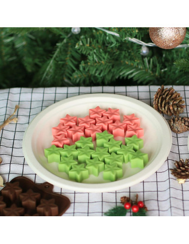 Moldes de Silicona Estrella ZTHapwa 15 Cavidades 3D