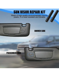 Kit de Reparación de Visera de Coche Norkmdi 4 Piezas Goma 2