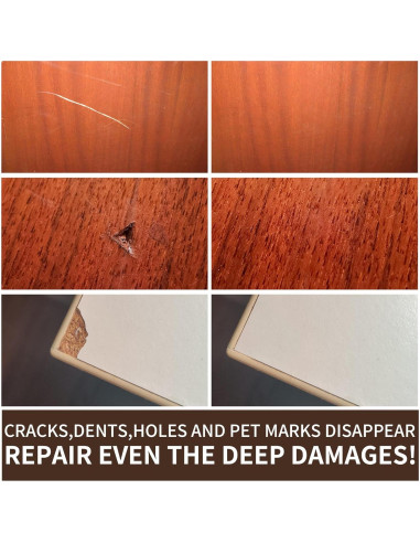 Kit de Reparación de Madera Boncart - 12 Colores, 40g Masilla