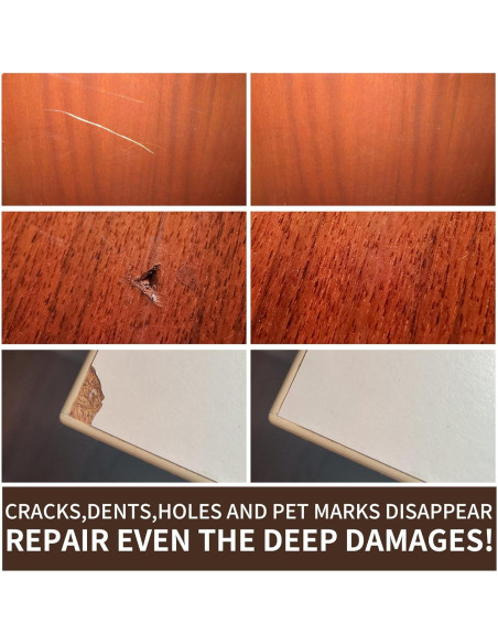 Kit de Reparación de Madera Boncart - 12 Colores, 40g Masilla