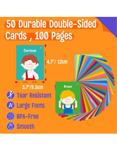 Tarjetas de Emociones SpriteGru 50 Sentimientos para Niños 2