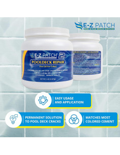 Kit de Reparación de Deck de Piscina E-Z Patch 2 Arena Buff 1.36 kg 2