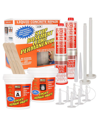 Kit de Reparación de Grietas de Concreto Epóxico LCR 295ml