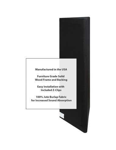 Trampa de Graves en Esquina ATS Acoustics 61x122cm Negro