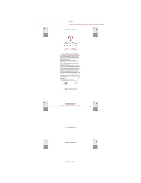 Trampa de Graves en Esquina ATS Acoustics 61x122cm Negro