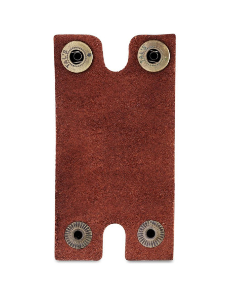 Cubierta Protectora de Afeitar de Cuero Auténtico Cognac