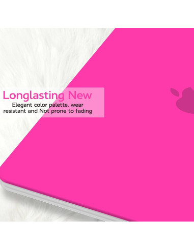 Carcasa Dura Anban Rosa Brillante para MacBook Air 13" 2018-2022