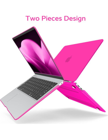 Carcasa Dura Anban Rosa Brillante para MacBook Air 13" 2018-2022