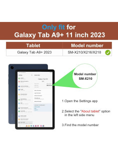 Funda de Cuero DTTO para Samsung Galaxy Tab A9 Plus 11" 2023 2