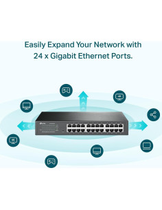 Switch Ethernet Gigabit TP-Link TL-SG1024DE 24 Puertos 2