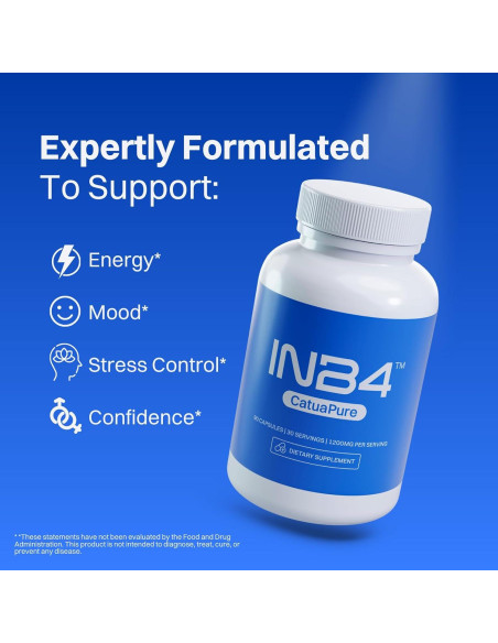 Extracto de Catuaba INB4 1200mg 90 Cápsulas Hecho en EE. UU.