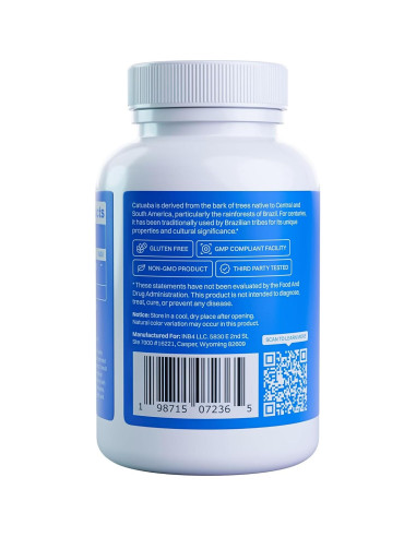 Extracto de Catuaba INB4 1200mg 90 Cápsulas Hecho en EE. UU.