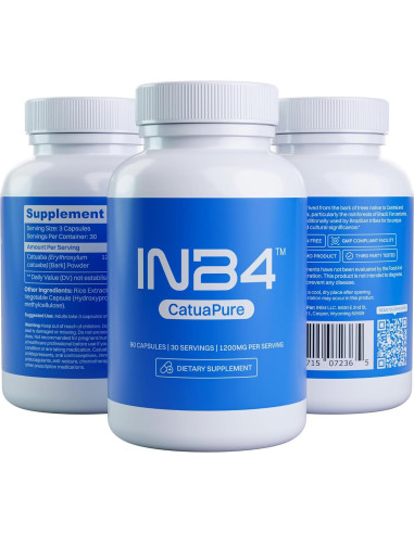 Extracto de Catuaba INB4 1200mg 90 Cápsulas Hecho en EE. UU.