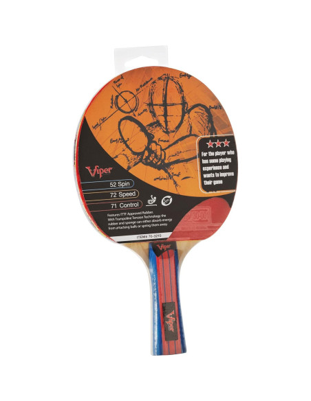 Raqueta de Tenis de Mesa Viper Orbital Velocity Roja
