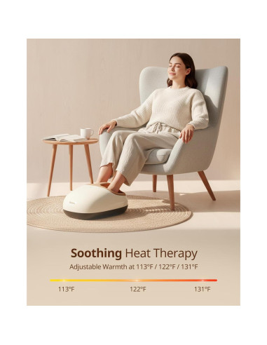 Máquina de Masaje para Pies Shiatsu Beirelaxed 3 Niveles Calor