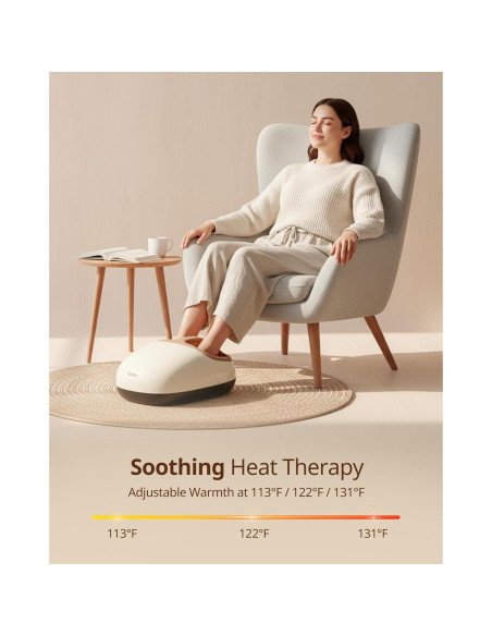 Máquina de Masaje para Pies Shiatsu Beirelaxed 3 Niveles Calor