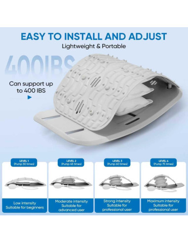 Tablero de Soporte Lumbar Ergonómico yflingjie - Alivio Dolor Espalda