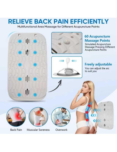 Tablero de Soporte Lumbar Ergonómico yflingjie - Alivio Dolor Espalda