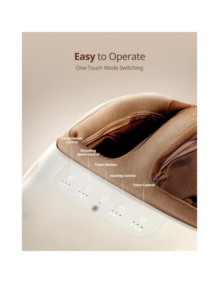 Máquina de Masaje para Pies Shiatsu Beirelaxed 3 Niveles Calor