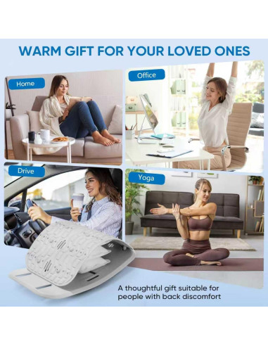Tablero de Soporte Lumbar Ergonómico yflingjie - Alivio Dolor Espalda