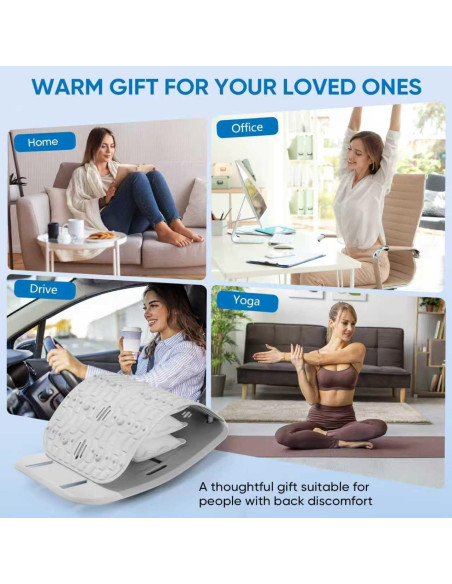 Tablero de Soporte Lumbar Ergonómico yflingjie - Alivio Dolor Espalda
