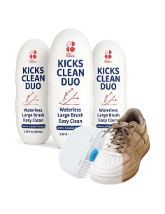Kit de limpieza de zapatos 3 en 1 Kicks - 100 mL - Ecológico