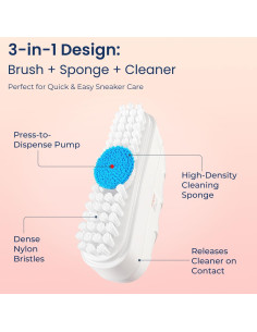 Kit de limpieza de zapatos 3 en 1 Kicks - 100 mL - Ecológico 2