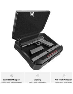 Caja de Seguridad Portátil VAULTEK VE10 con Teclado LED 2