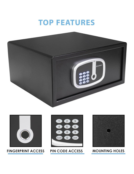 Caja Fuerte Digital Biométrica Barska AX13632 0.85 Pies