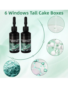 Kit de Reparación de Grietas en Parabrisas Genérico 2PCS 2