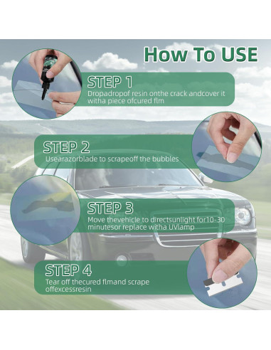 Kit de Reparación de Grietas en Parabrisas Genérico 2PCS