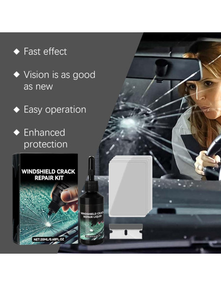 Kit de Reparación de Grietas en Parabrisas Genérico 2PCS