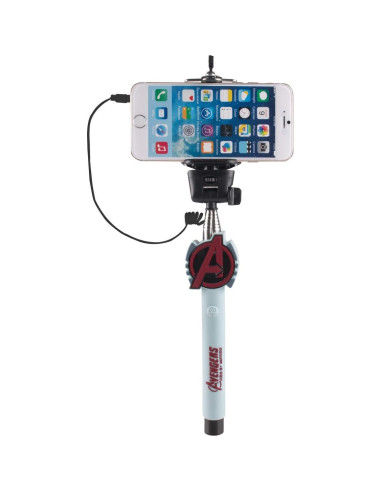 Palo de Selfie Sakar Avengers TR-46543 con Disparador Cableado