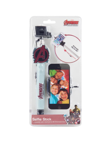 Palo de Selfie Sakar Avengers TR-46543 con Disparador Cableado