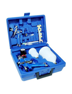 Juego de pistolas de pintura HVLP Aflybltol 0.8mm y 1.4mm