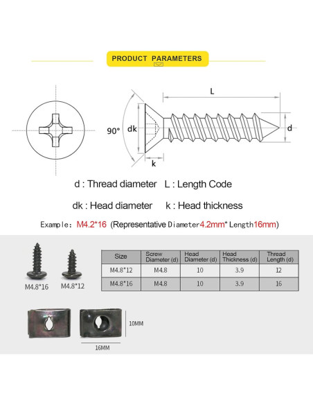 Kit de Sujetadores Automotrices Minho 200 Pcs Clips y Tornillos