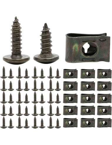 Kit de Sujetadores Automotrices Minho 200 Pcs Clips y Tornillos