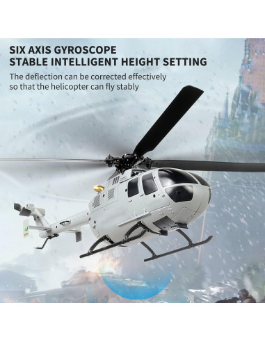 GoolRC C186 Helicóptero RC 6 Ejes Estabilización Gyro