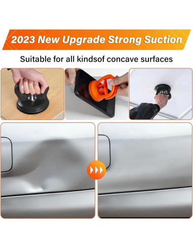 Kit de extractor de abolladuras ZXFLOOV 3 piezas sin pintura