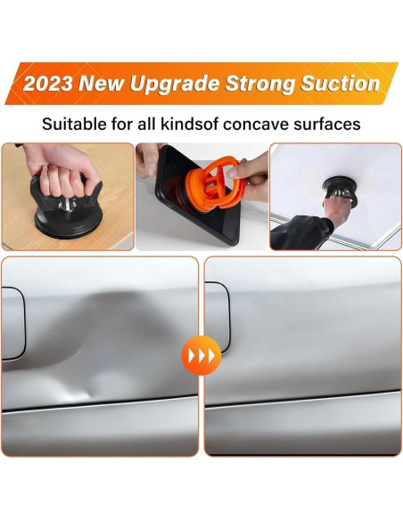 Kit de extractor de abolladuras ZXFLOOV 3 piezas sin pintura